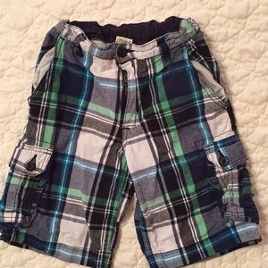 Boy’s Plaid Cargo Shorts